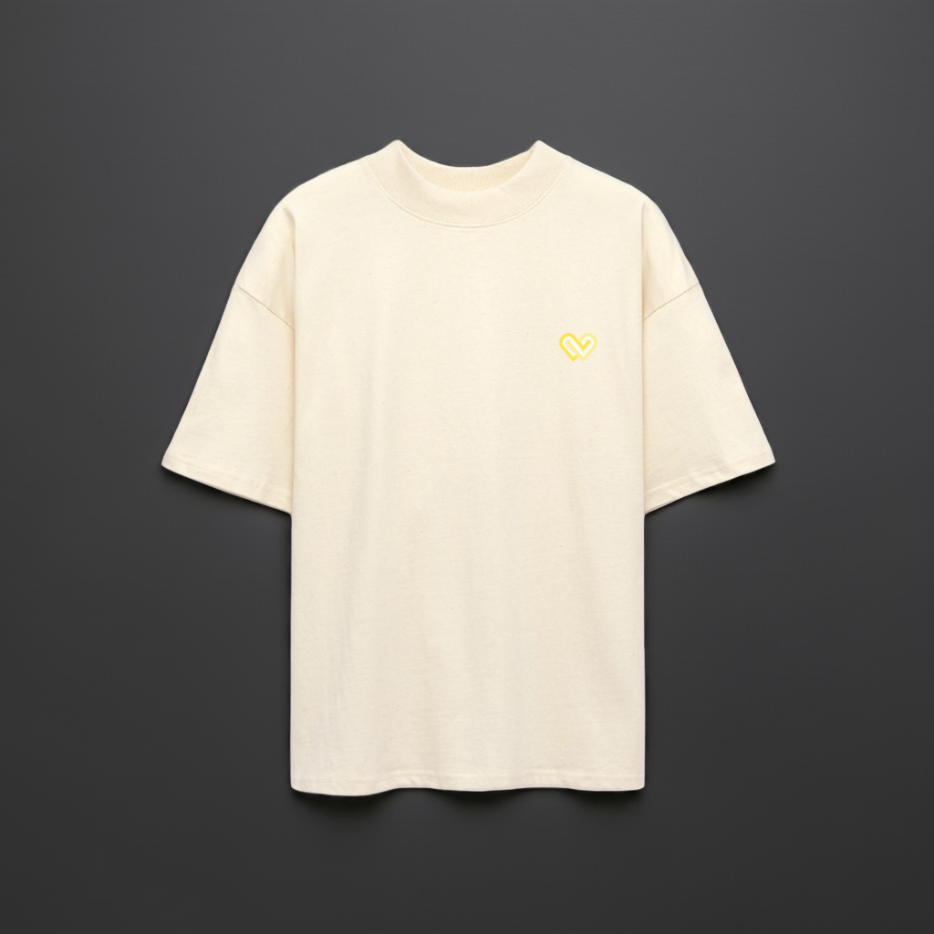 Cycle Bloom Oversized T-Shirt - Natural Raw