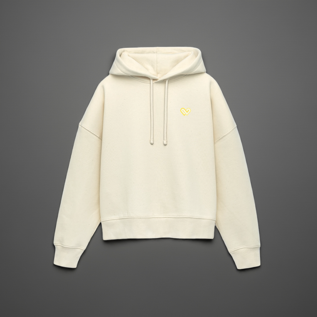 Cycle Boxy Hoodie - Natural Raw