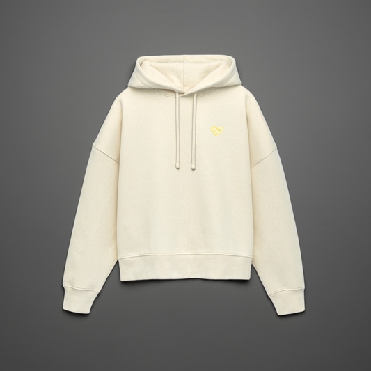 Cycle Boxy Hoodie - Natural Raw